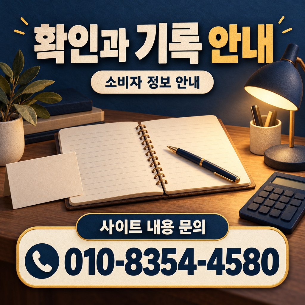 카드깡 수수료 소비자 정보 · 확인과 기록 · 내용 문의 010-8354-4580
